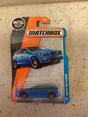 Matchbox.  Blue Volvo V60 Wagon Toy Car